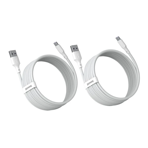 کابل تبدیل USB به USB-C بیسوس مدل Simple Wisdom-40W طول 1.5 متر بسته 2 عددی