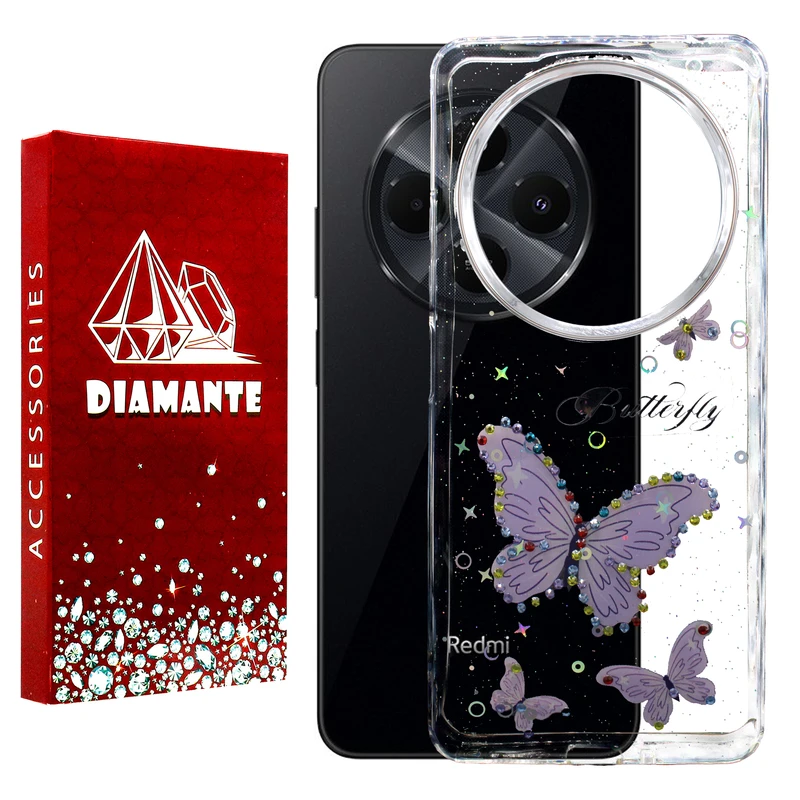 کاور دیامانته مدل Butterfly Rd مناسب برای گوشی موبایل شیائومی Redmi 14C