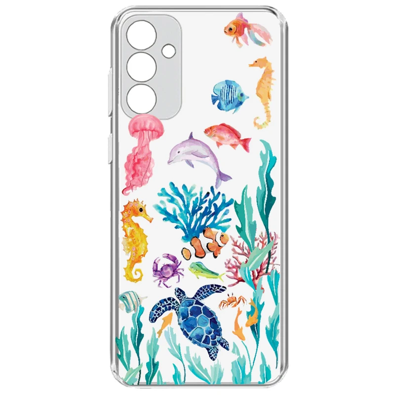کاور طرح Ocean Eleman مناسب برای گوشی موبایل سامسونگ Galaxy A55  