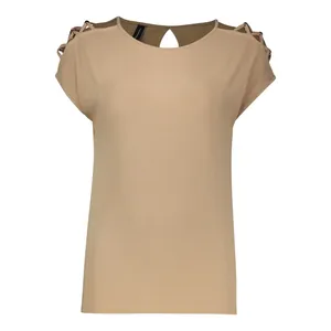 بلوز آستین کوتاه یقه گرد زنانه هومنیتی مدل WYWBL3761