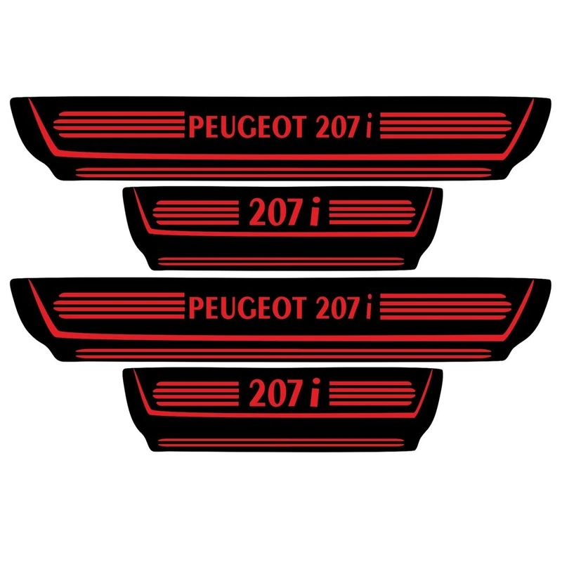  برچسب بدنه خودرو اسپرت غدیر مدل CH RE YA59 A52مناسب برای207 بسته 4 عددی