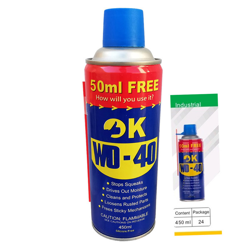 اسپری روان کننده اوکی مدل WD40 حجم 450 میلی لیتر