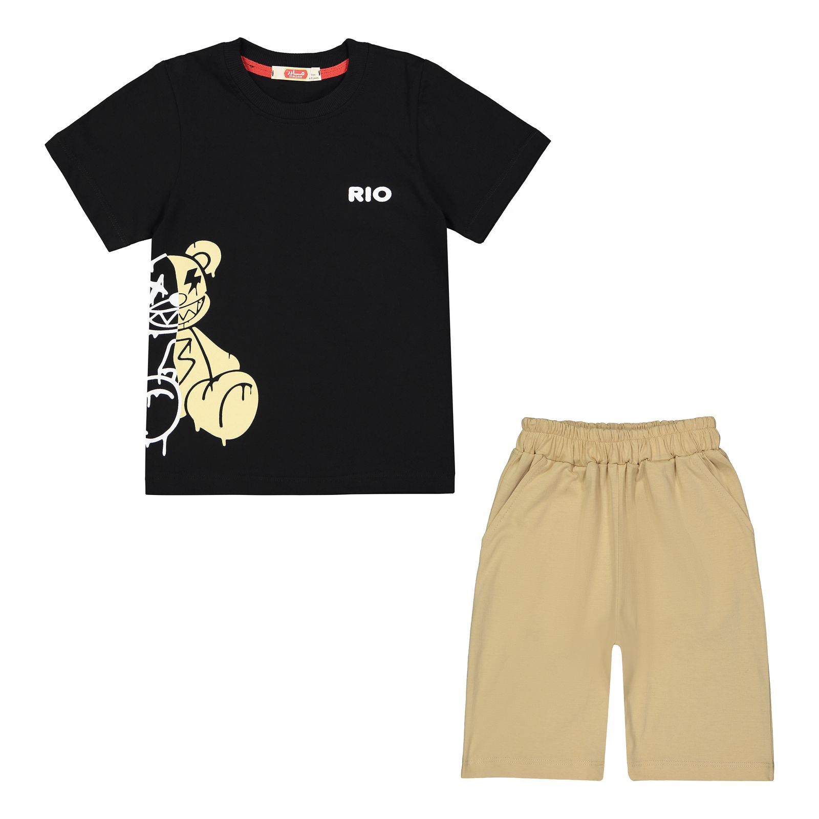 ست تی شرت و شلوارک پسرانه مادر مدل Rio - - 2