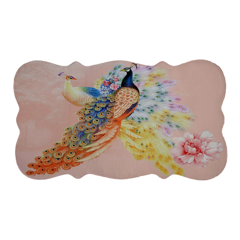 پادری مدل دالبر طرح طاووس کد 6183 سایز 110×60 سانتی متر