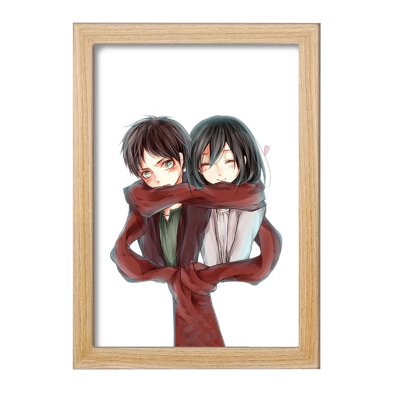 تابلو خندالو مدل میکاسا و ارن انیمه اتک آن تایتان Attack on Titan  کد 18567