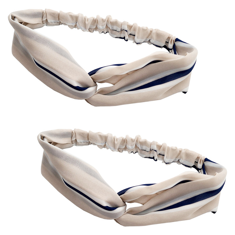 هدبند زنانه مدل راه راه كد PRC170-1 بسته 2 عددی