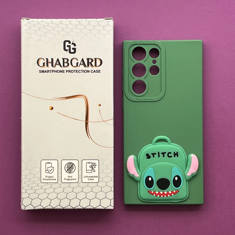 کاور قاب گارد مدل سیلیکونی دخترانه مناسب برای گوشی موبایل سامسونگ Galaxy S22 Ultra