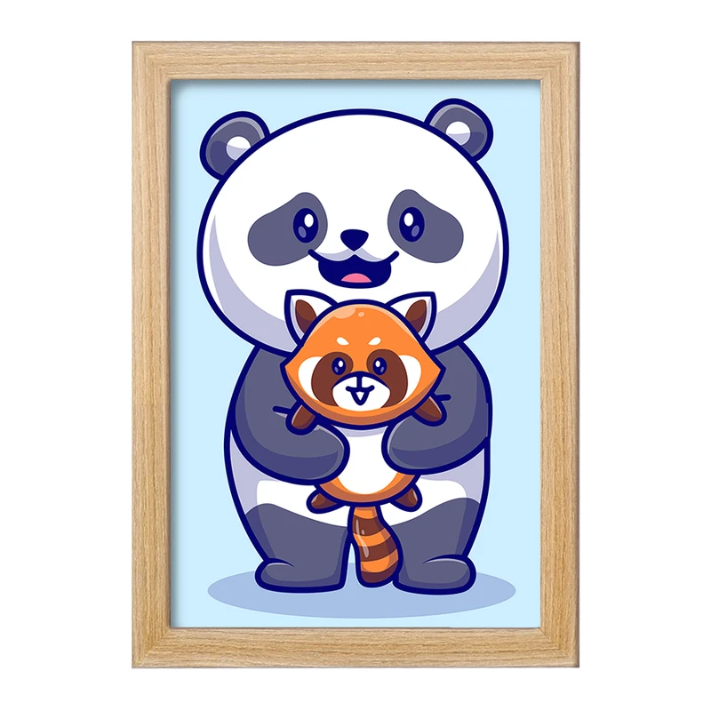 تابلو خندالو مدل حیوانات بامزه پاندا کد 29676