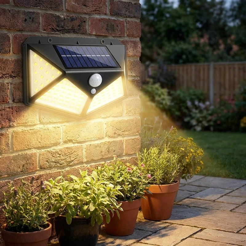 عکس شماره 2 : چراغ خورشیدی مدل 100 led