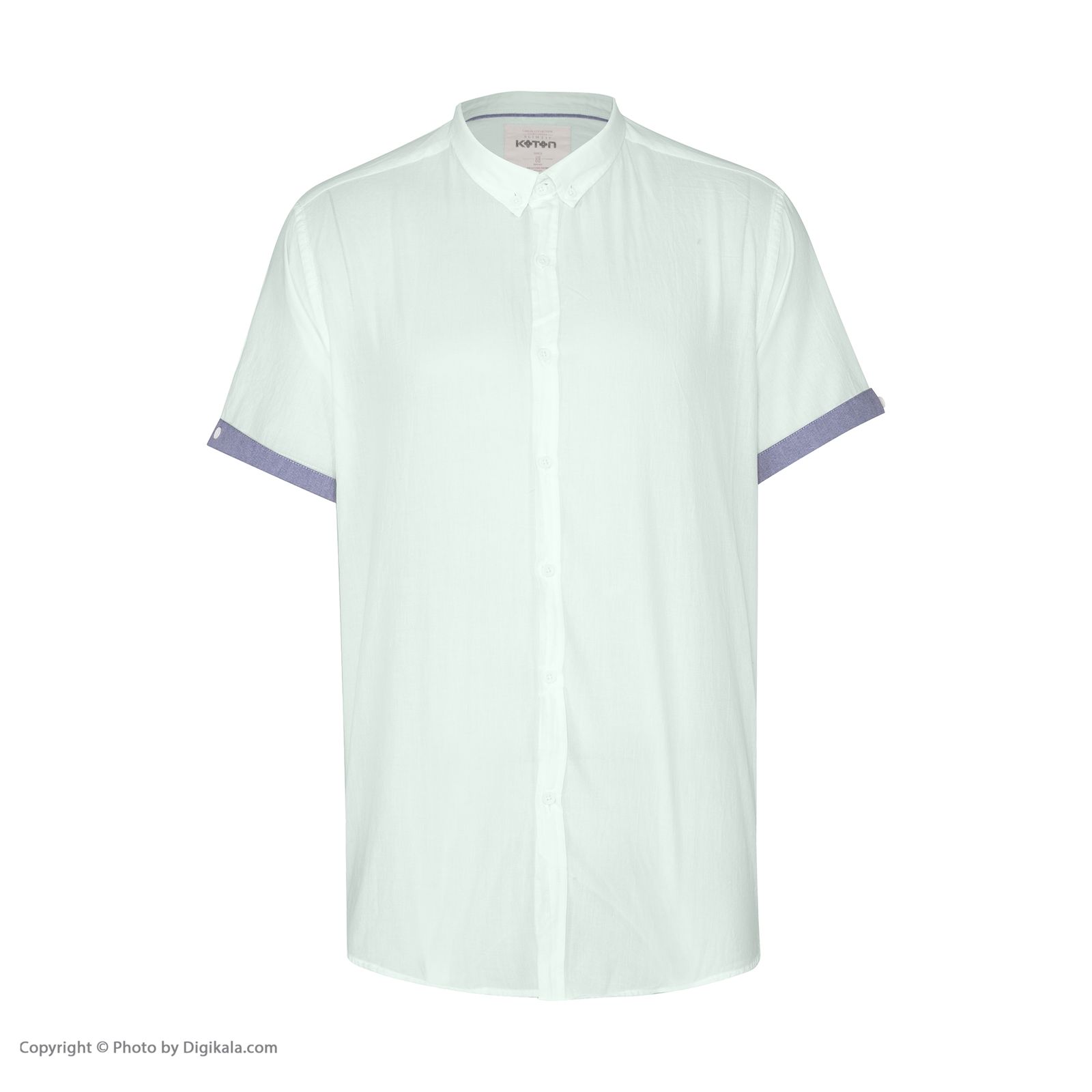 پیراهن آستین کوتاه مردانه کوتون مدل 8YAM61081BW-660 -  - 2