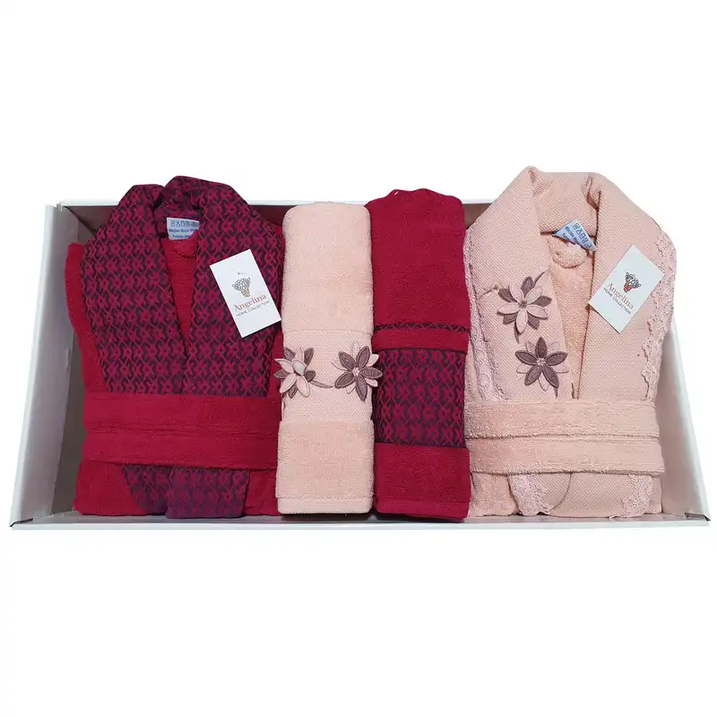 سرویس حوله پالتویی 10تکه آنجلینا کد 301