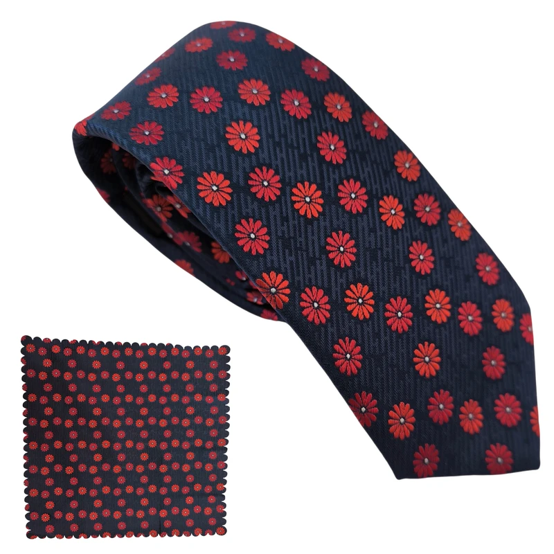 ست کراوات و دستمال جیب مردانه هکس ایران مدل KT-291