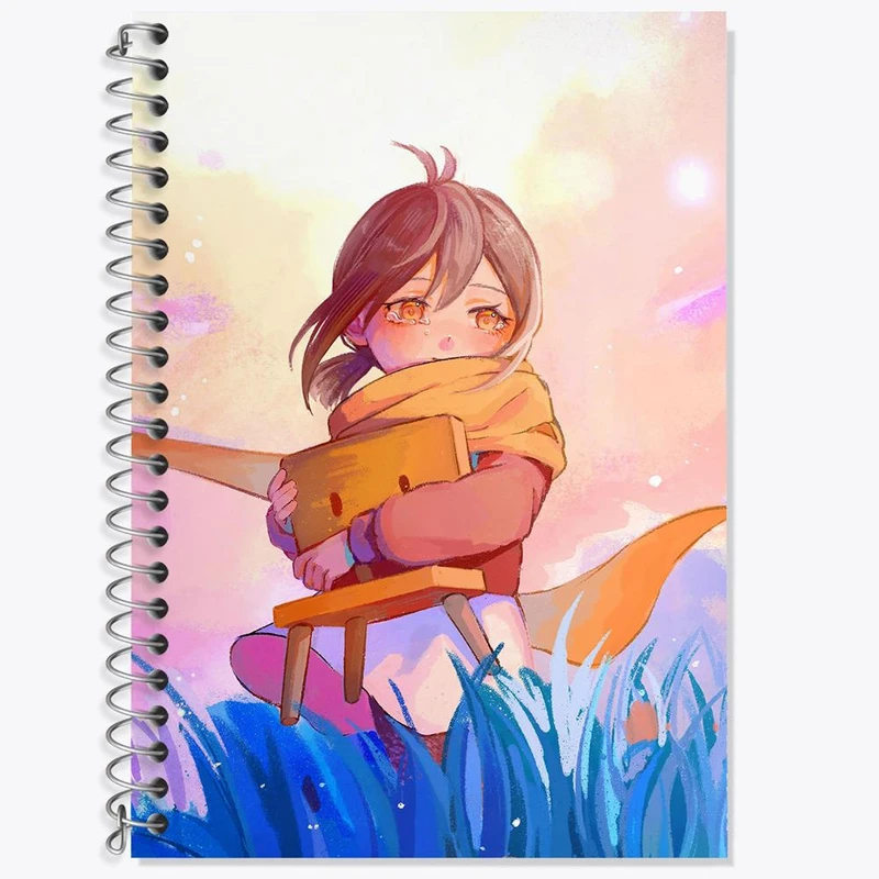 دفتر زبان 50 برگ خندالو مدل سه خط طرح سوزومه و سوتا کد 28862