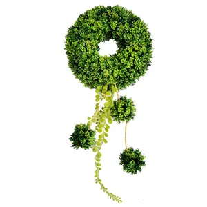 حلقه گل مصنوعی دکوفلاورز مدل greenest