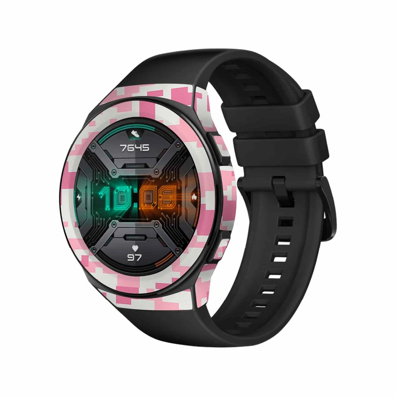  برچسب ماهوت طرح Army-Pink-pixel مناسب برای ساعت هوشمند هوآوی Watch GT 2e