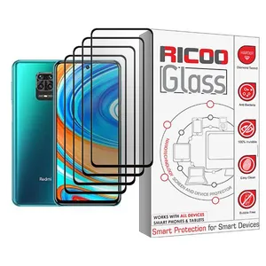 Ricoo Ricoo Glass MIX004 Screen Protector For Xiaomi Redmi Note 9 Pro Max Pack Of 4