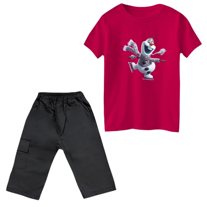 ست تی‌شرت و شلوارک پسرانه کد 04