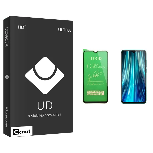 محافظ صفحه نمایش سرامیکی کوکونات مدل UD Black مناسب برای گوشی موبایل Redmi Note 8 Pro شیائومی