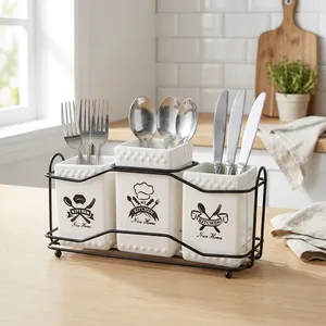 جاقاشقی سرامیکی مدل Kitchen مجموعه 3 عددی