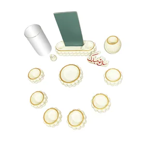 مجموعه ظروف هفت سین 14 پارچه مدل BAHAPED02 