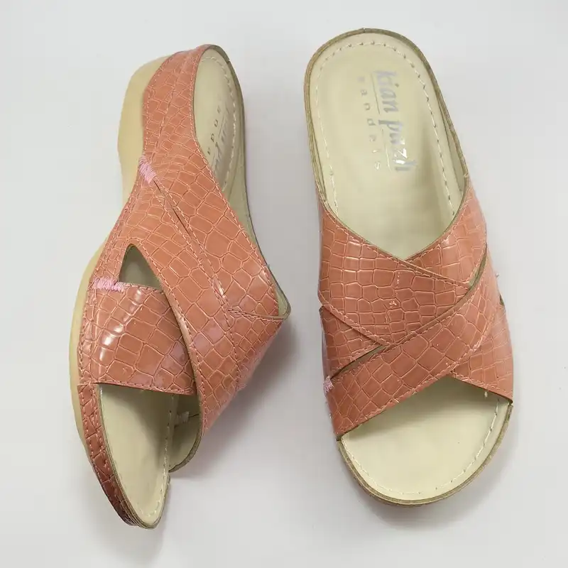 دمپایی زنانه مدل چرمی