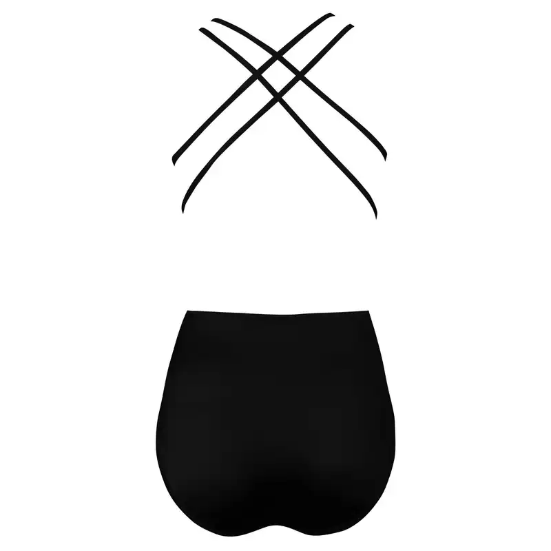 مایو زنانه رونیا مدل پددار حلقه ای کد 4940-700 رنگ مشکی