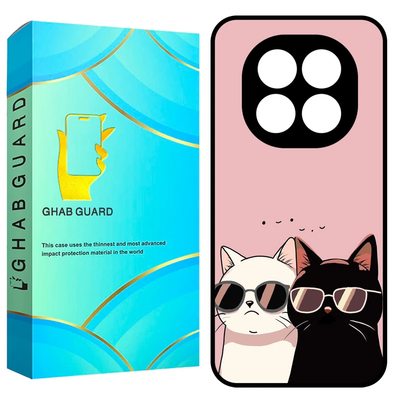 کاور قاب گارد طرح گربه مدل GN14P20 مناسب برای گوشی موبایل شیائومی Redmi Note 14 Pro Plus 5G