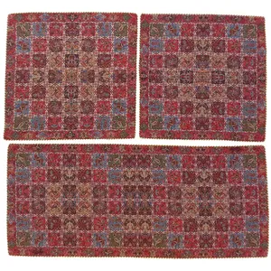 ست 3 تکه رومیزی ترمه کد TRSETE24