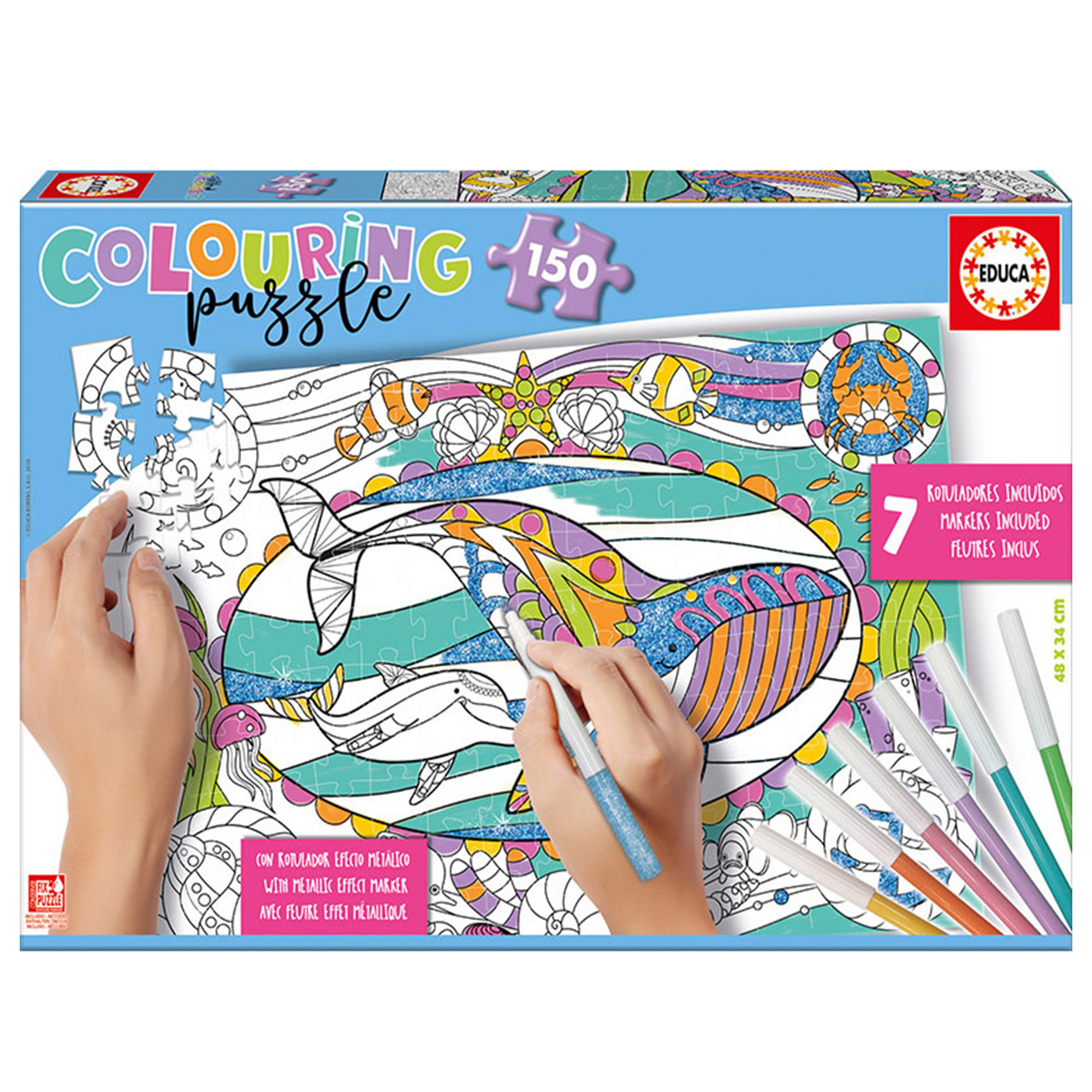 پازل 150 تکه ادوکا مدل sea life کد 17827