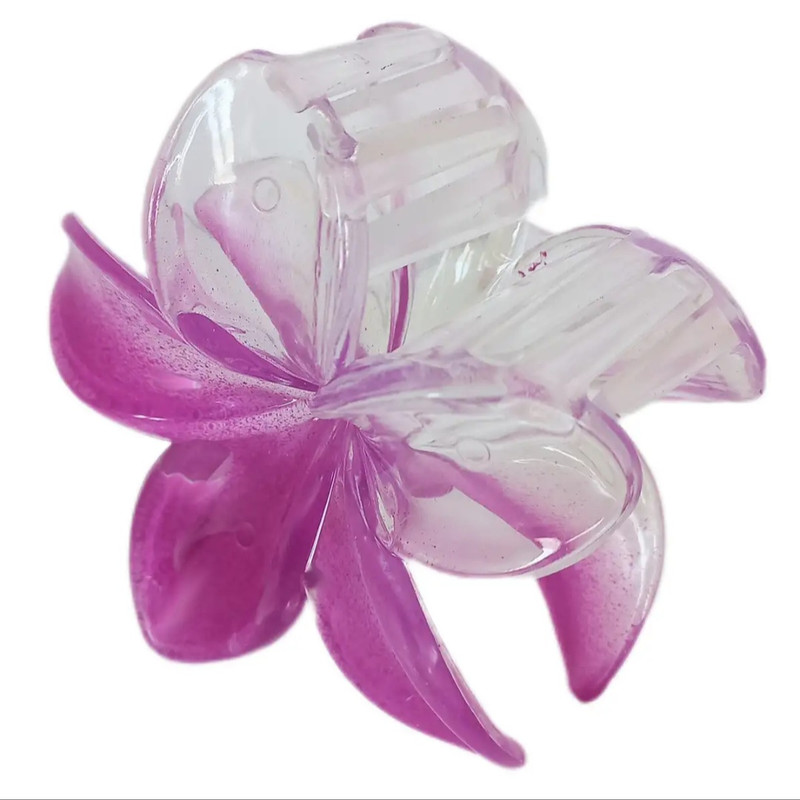 کلیپس مو زنانه مدل گل پلومریا کد 6cm