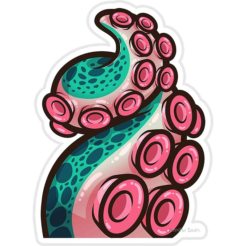 استیکر لپ تاپ طرح Great Swirly Gumdrop Tentacle کد ST804