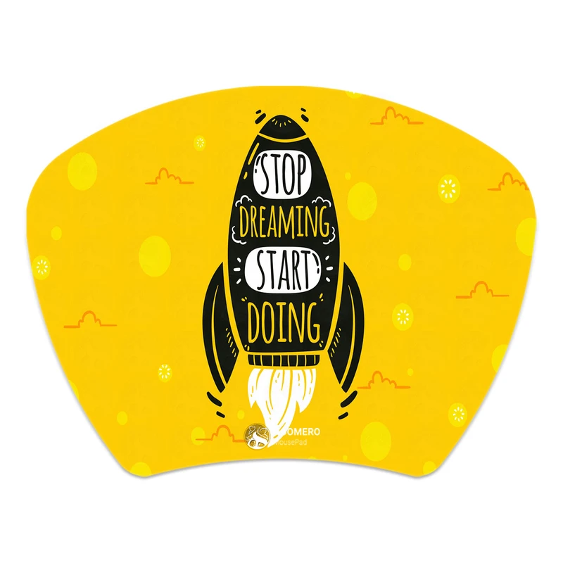 ماوس پد هومرو مدل MC640 طرح بیزینس و جملات انگیزشی