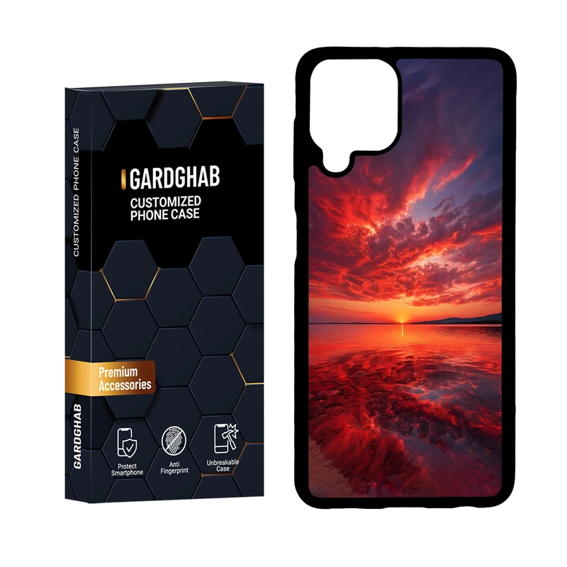  کاور گارد قاب مدل پشت گلس منظره و طبیعت مناسب برای گوشی موبایل سامسونگ Galaxy A22 4G