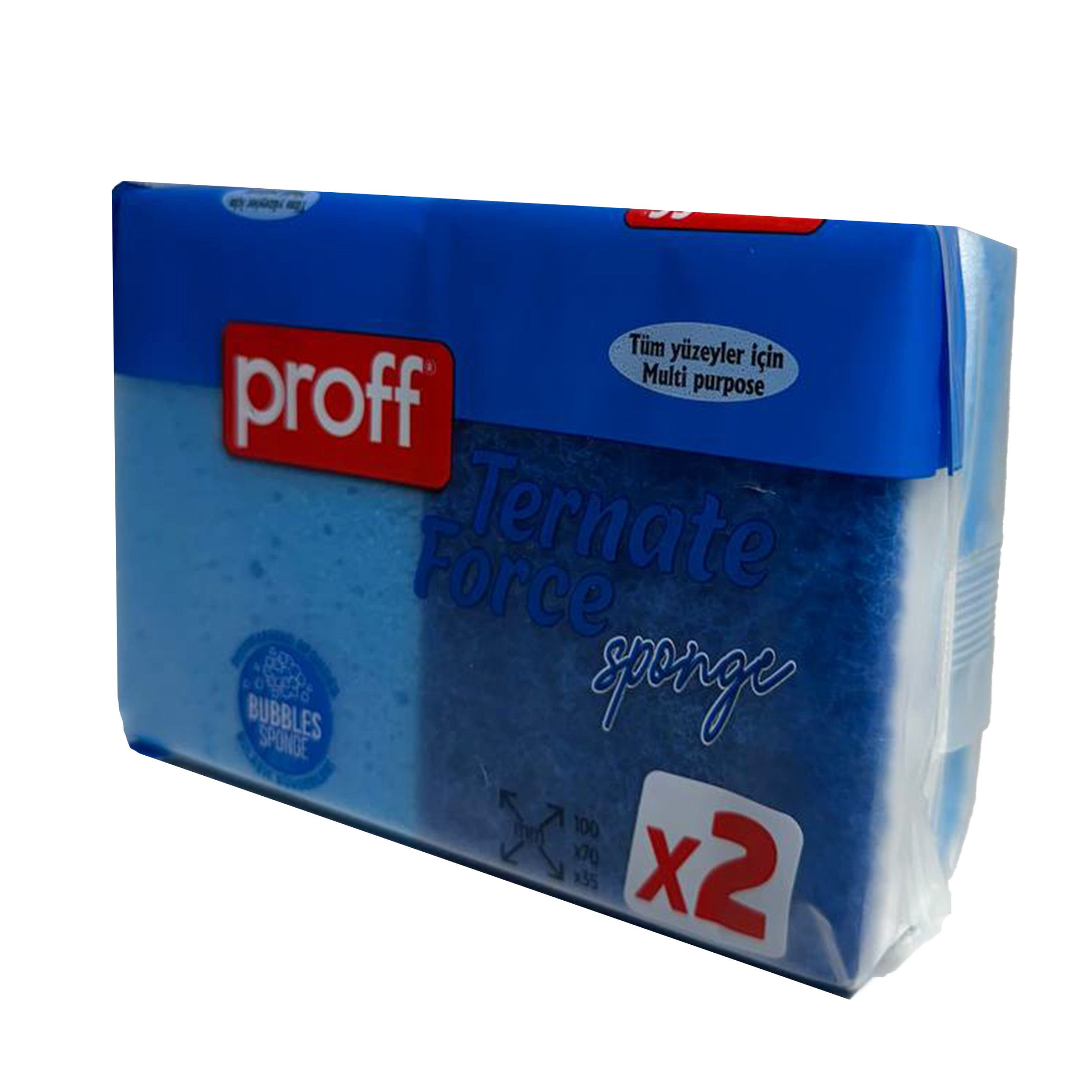 اسفنج ظرفشویی پروف مدل ternate force مجموعه 2 عددی