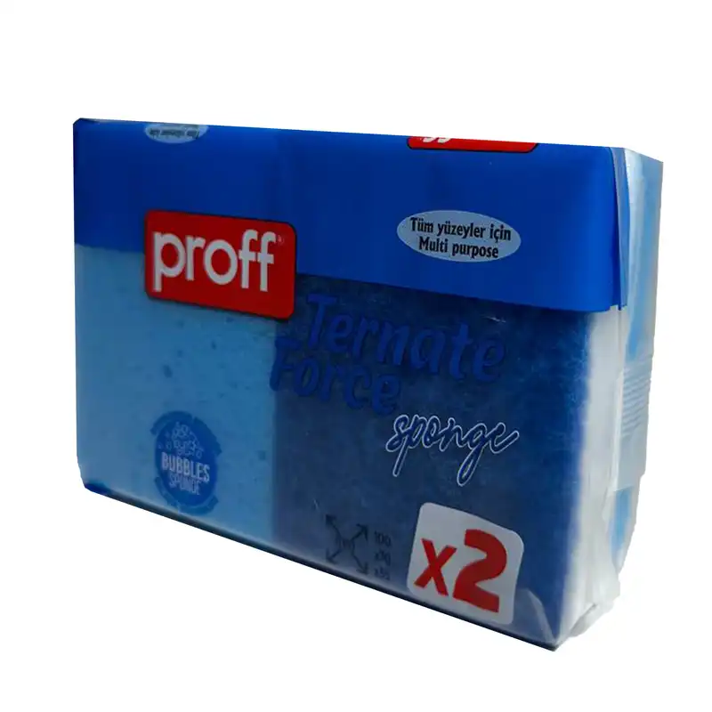 اسفنج ظرفشویی پروف مدل ternate force مجموعه 2 عددی