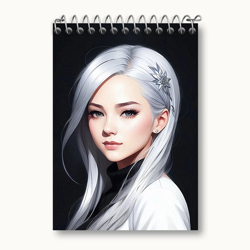 دفتر یادداشت 50 برگ خندالو مدل دخترانه کد N19