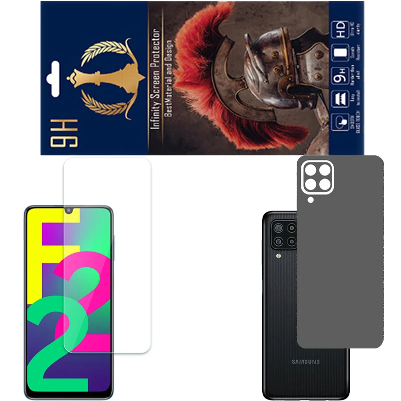 محافظ صفحه نمایش اینفینیتی مدل PRO مناسب برای گوشی موبایل سامسونگ GALAXY F22 به همراه برچسب پوششی 