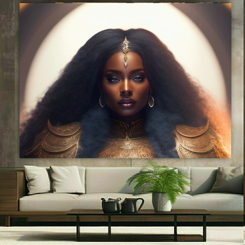 پوستر طرح مخمل دختر پر قدرت کد N276