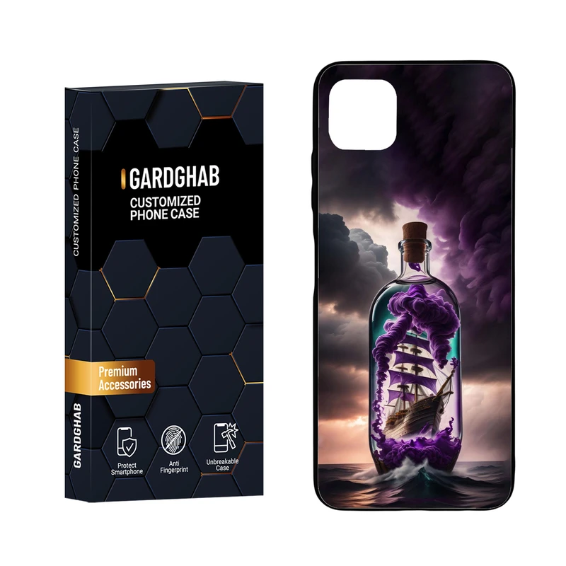 کاور گارد قاب مدل دور ژله ای هنری مناسب برای گوشی موبایل سامسونگ Galaxy A22 5G