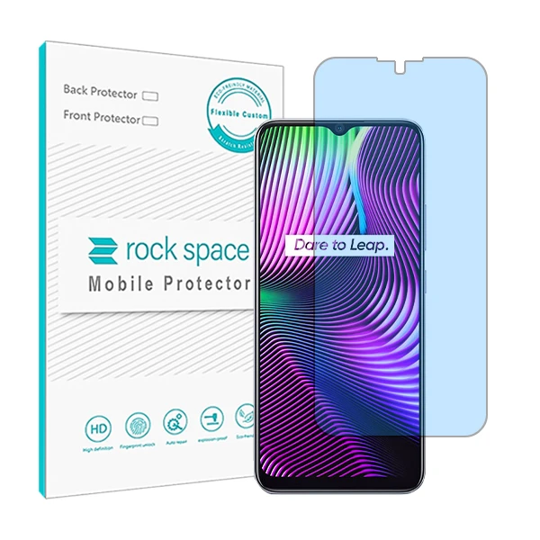 محافظ صفحه نمایش ضد اشعه آبی راک اسپیس مدل HyBLU مناسب برای گوشی موبایل ریلمی 7i Global RMX2193