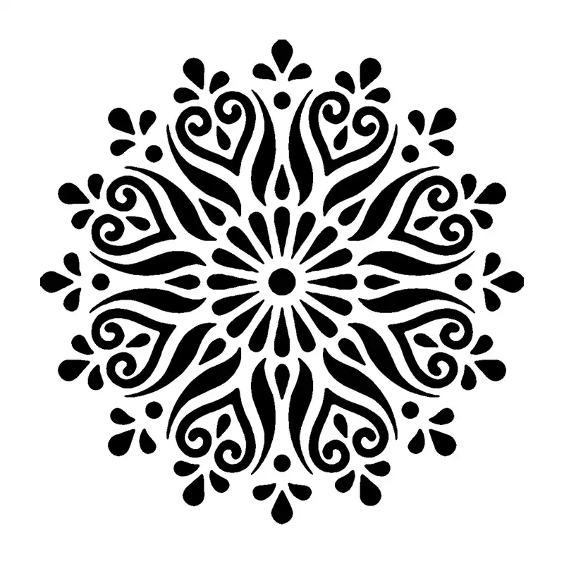 شابلون باتیس آرت طرح تذهیب کد 50-684