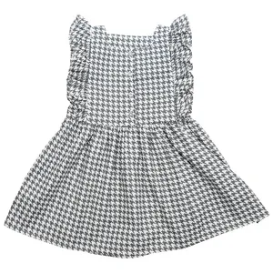 پیراهن دخترانه گنجشکک مدل پرنسسی طرح پیردوپل