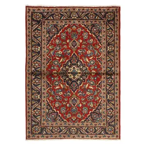  فرش دستبافت یک و نیم متری مدل کاشان کد 503478