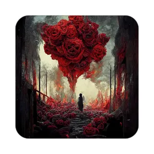 زیر لیوانی کاکتی مدل عاشقانه کد mp12162