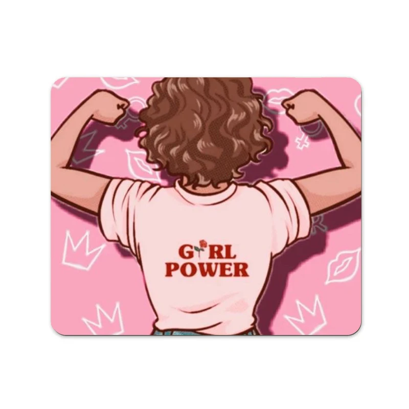 ماوس پد پاد آفرین طرح دختر قوی کد 649 سایز 19*24 سانتی متر