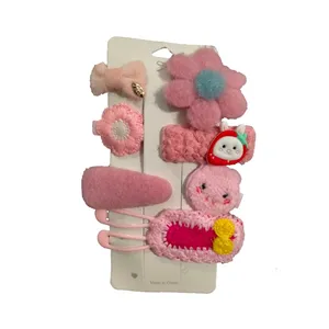 گیره مو دخترانه مدل فانتزی مجموعه 8 عددی