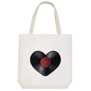 ساک خرید خندالو مدل قلب گرامافون کد 5792