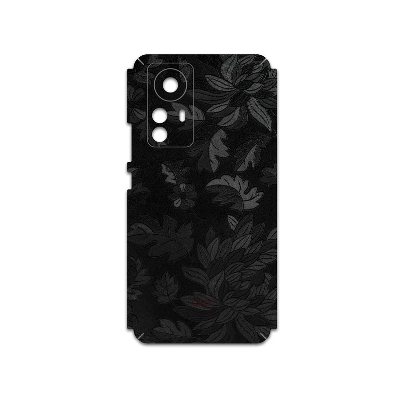 برچسب پوششی ماهوت مدل Black-Wildflower مناسب برای گوشی موبایل شیائومی 12 Pro