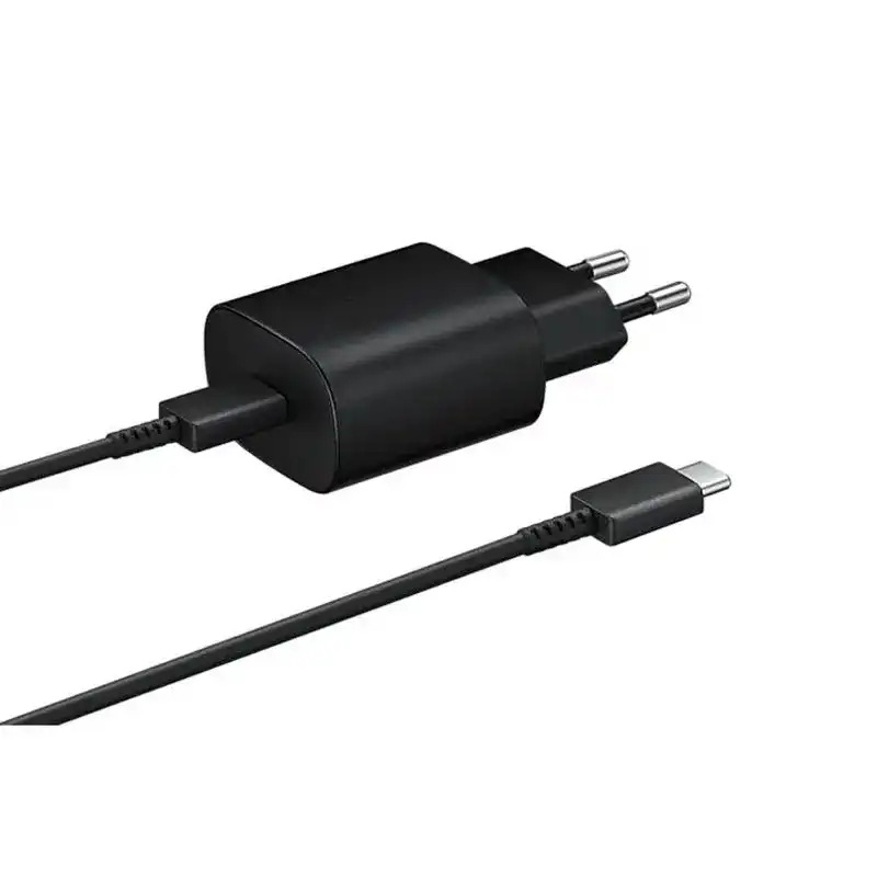 شارژر دیواری 25 وات مدل SAM25W SUPER FAST CHARGE به همراه کابل تبدیل USB-C