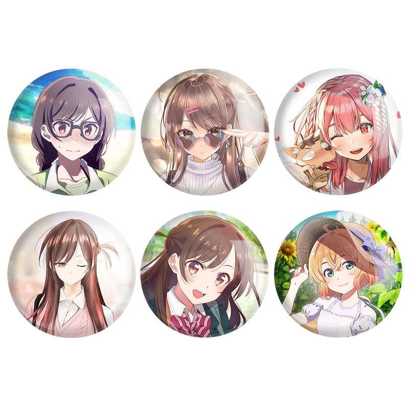 پیکسل خندالو مدل انیمه کانوجواوکاری Kanojo Okarishimasu کد 1019A مجموعه 6 عددی